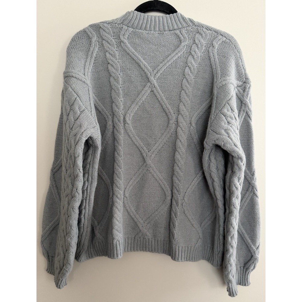 Taylor Swift The Tortured Poets Department Gray Button Down Cardigan Size M/L - Picture 2 of 13